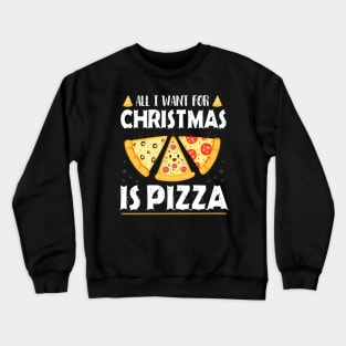 Pizza Christmas Xmas Men Boys Crustmas Gifts Crewneck Sweatshirt